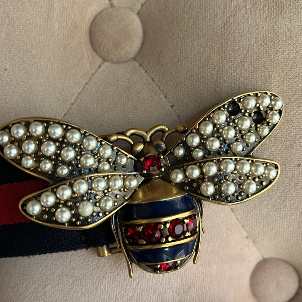 Gucci Queen Margaret Bee Belt adjustable sz 100 cm